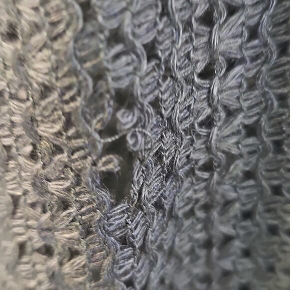 Steve Madden Open Coverup Vest Crochet Olive One Size NEW - Picture 9 of 15